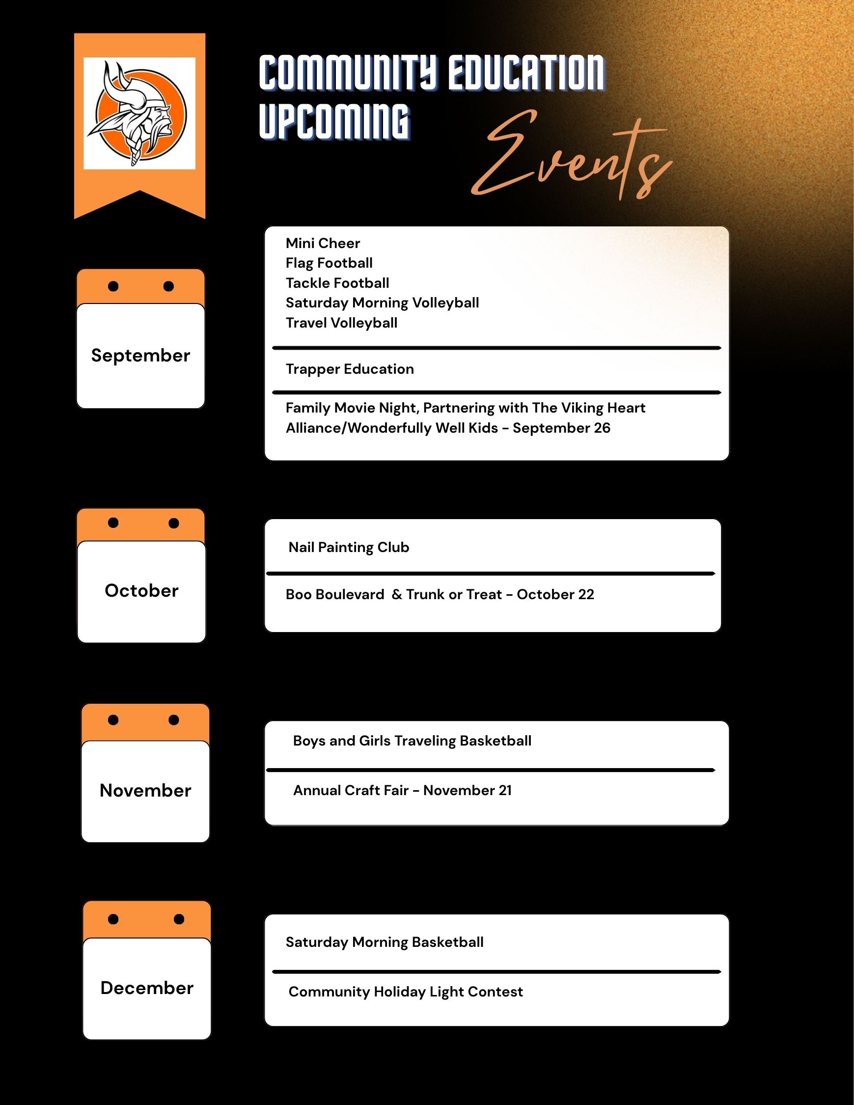 Upcoming Events
